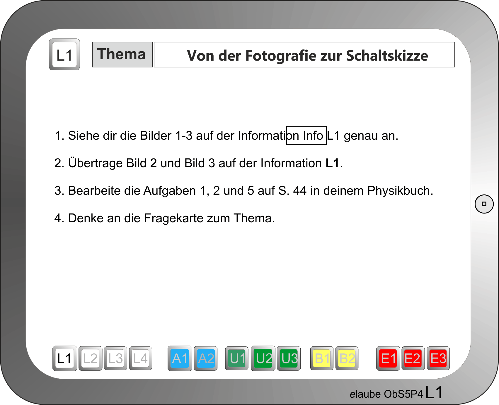 eLaubeObS5P4 LernbereichL1