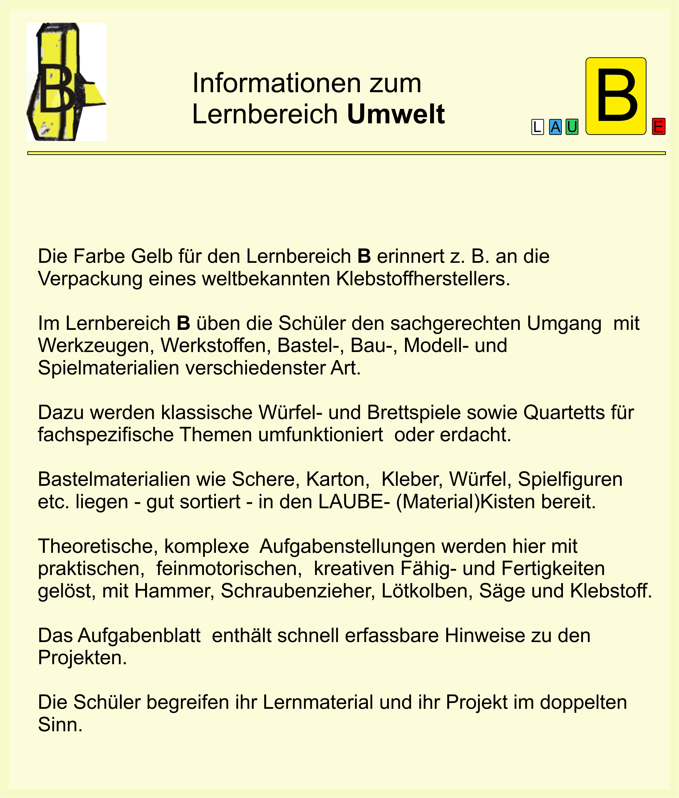 LAUBEInfoBlatt B1